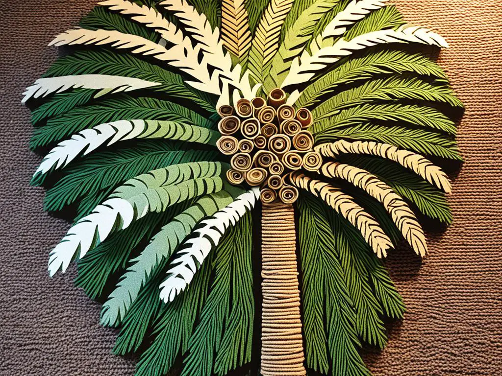 How To Make A Palm Tree Out Of Carpet Rolls