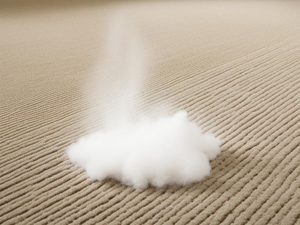 Masking odors with carpet powder