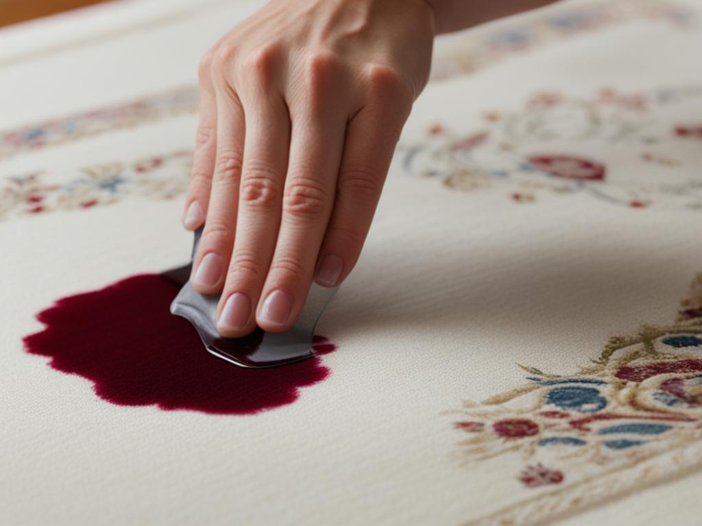 Spot cleaning Persian rug stains