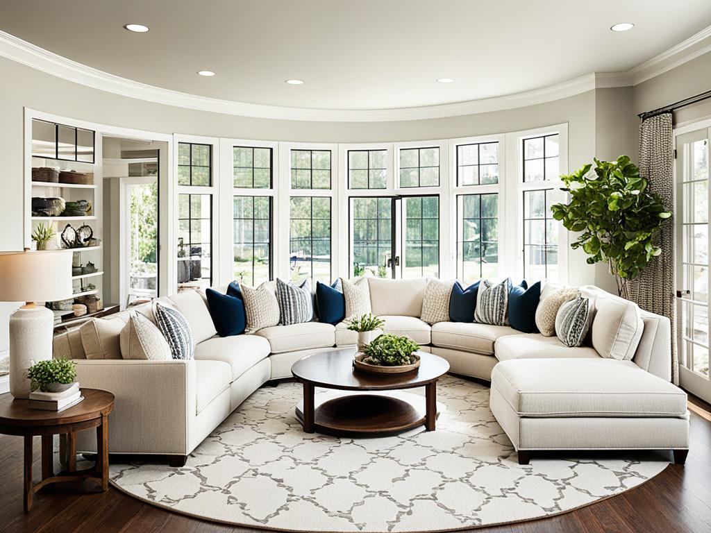 Tips for Rug Sizing with U Shaped Sectional