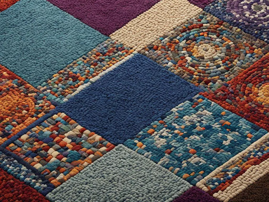 Tumble rug patterns and colors