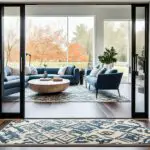 What Size Rug In Front Of Sliding Glass Door