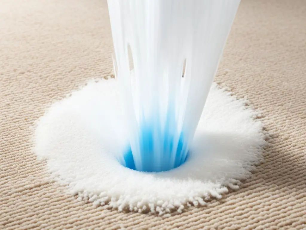 clean carpet from sour milk spill