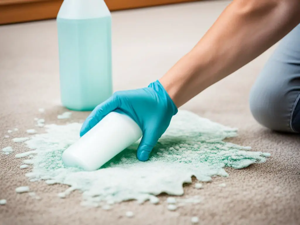 cleaning milk spills on upholstery
