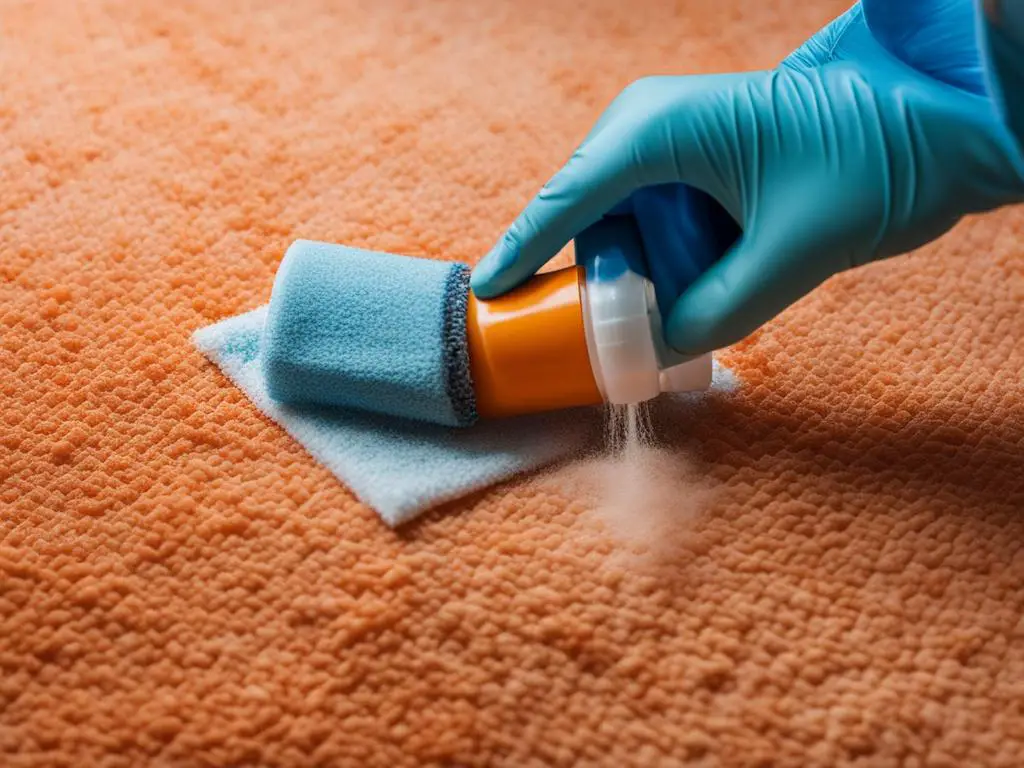 cleaning orange soda spills from carpet
