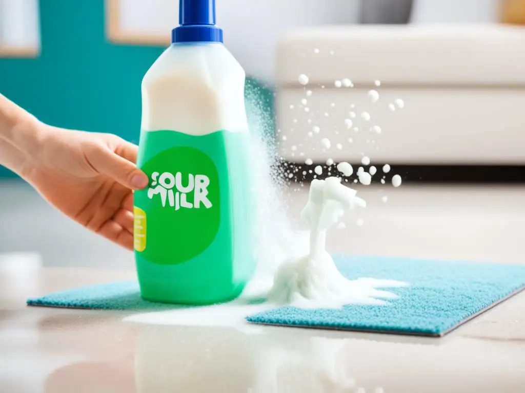 eliminate carpet milk odor