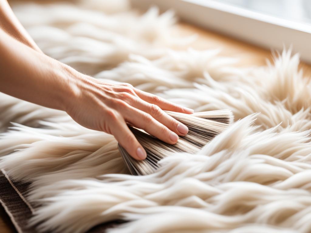 faux fur rug cleaning