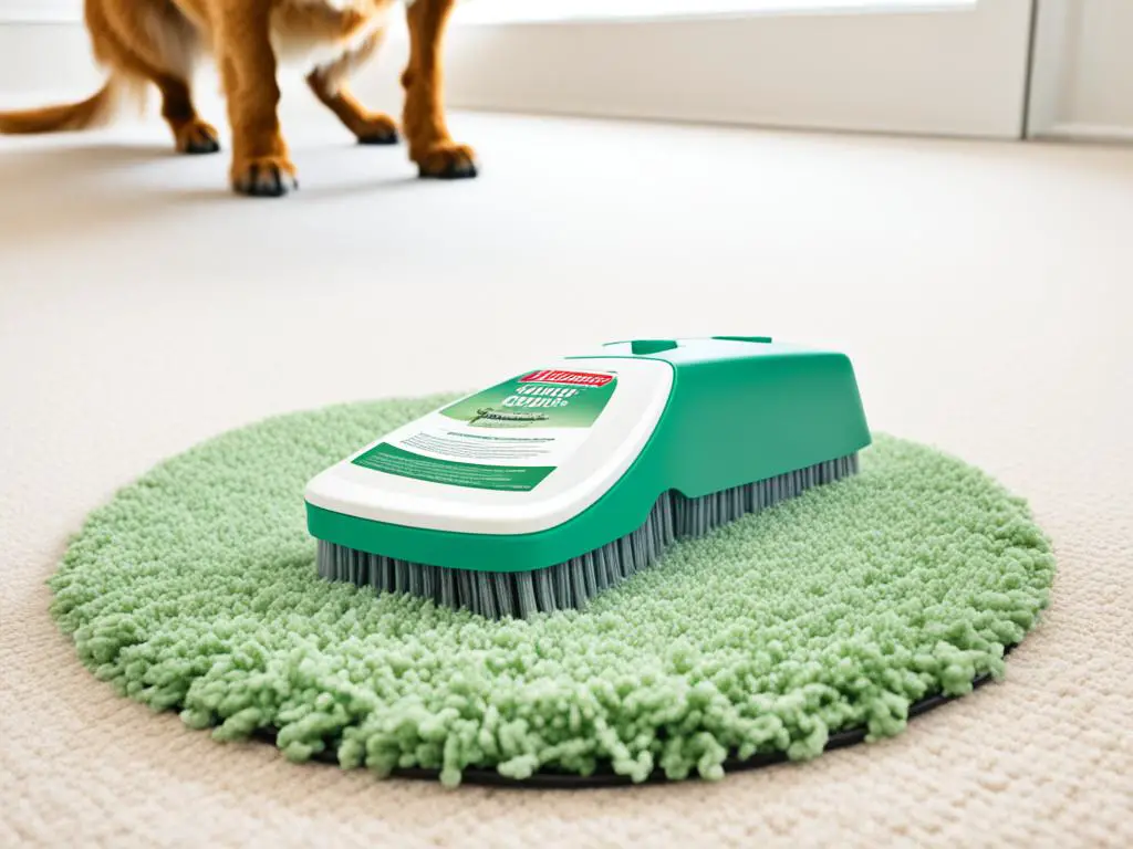 remove dog urine smell from rug
