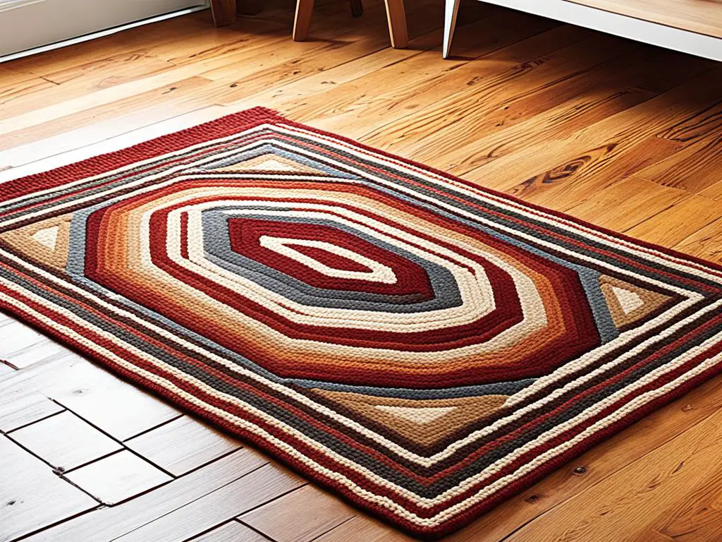 traditional hooked rug
