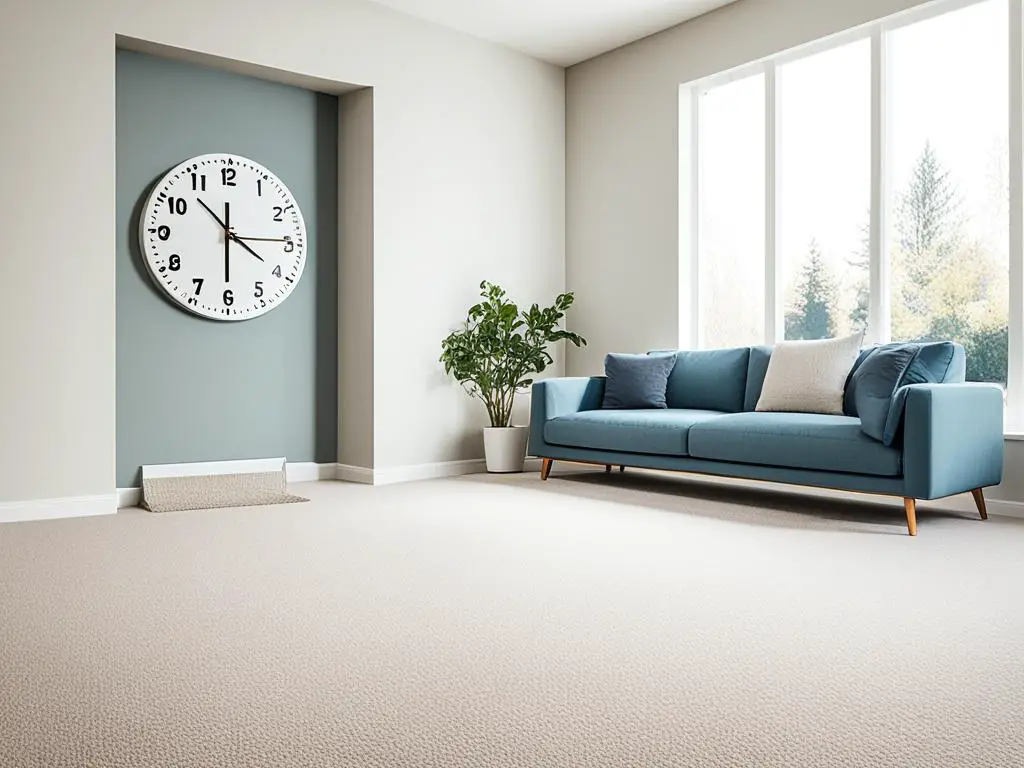 waiting time after carpet cleaning